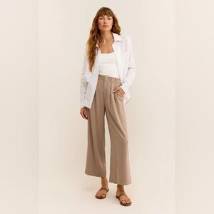 Z Supply Farah Pants in Iced Coffee